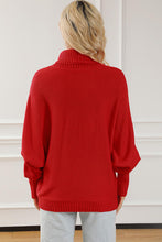 Load image into Gallery viewer, Merry Letter Embroidered High Neck Sweater