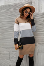 Load image into Gallery viewer, Striped Sweater Dress