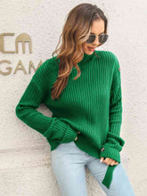 Load image into Gallery viewer, Decorative Button Slit Sweater