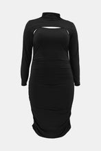 Load image into Gallery viewer, Plus Size Ruched Bodycon Dress and Bolero Set