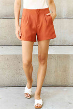 Load image into Gallery viewer, And The Why Every Little Thing Full Size Pleated High Waisted Shorts in Ochre