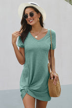 Load image into Gallery viewer, Triblend Side Knot Dress
