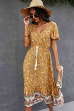 Load image into Gallery viewer, Bohemian V-Neck Flutter Sleeve Dress