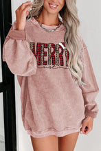 Load image into Gallery viewer, MERRY CHRISTMAS Round Neck Long Sleeve Sweatshirt