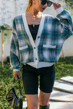 Load image into Gallery viewer, Plaid Button Down Jacket with Pockets