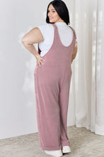 Load image into Gallery viewer, Celeste Full Size Ribbed Tie Shoulder Sleeveless Ankle Overalls