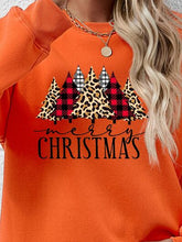 Load image into Gallery viewer, MERRY CHRISTMAS Round Neck Long Sleeve Sweatshirt