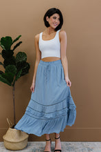 Load image into Gallery viewer, Doe & Rae First Sight Tiered Maxi Skirt