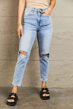 Load image into Gallery viewer, BAYEAS High Waisted Distressed Slim Cropped Jeans