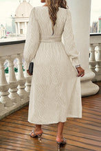 Load image into Gallery viewer, Smocked Surplice Flounce Sleeve Dress