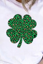 Load image into Gallery viewer, Plus Size Lucky Clover Round Neck T-Shirt