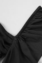 Load image into Gallery viewer, Crisscross Spliced Mesh Cutout Mini Dress