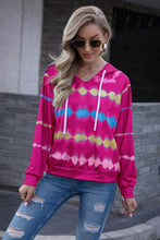 Load image into Gallery viewer, Tie-Dye V-Neck Hoodie