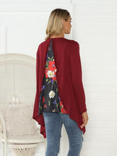 Load image into Gallery viewer, Floral Open Front Long Sleeve Cardigan