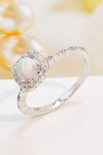 Load image into Gallery viewer, 925 Sterling Silver Inlaid Opal Ring