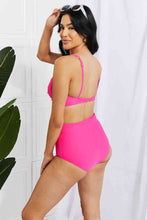 Load image into Gallery viewer, Marina West Swim Take A Dip Twist High-Rise Bikini in Pink