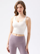 Load image into Gallery viewer, Scoop Neck Wide Strap Active Tank