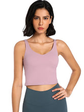 Load image into Gallery viewer, Scoop Neck Wide Strap Active Tank