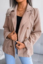 Load image into Gallery viewer, Corduroy Double-Breasted Blazer