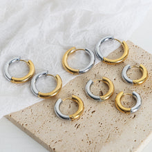 Load image into Gallery viewer, 18K Gold-Plated Huggie Earrings
