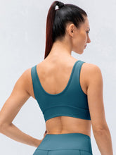 Load image into Gallery viewer, Scoop Neck Padded Sports Bra