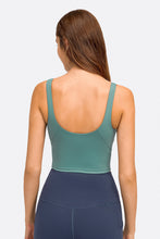 Load image into Gallery viewer, Deep V-Neck Crop Sports Bra