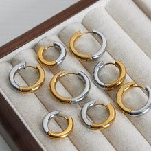 Load image into Gallery viewer, 18K Gold-Plated Huggie Earrings