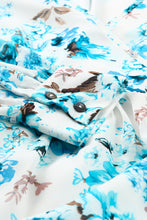 Load image into Gallery viewer, Floral Surplice Split Tie Waist Maxi Dress