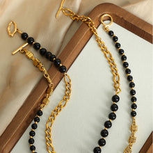 Load image into Gallery viewer, Bead Detail Chunky Chain Necklace