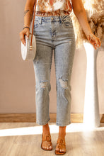 Load image into Gallery viewer, High Waist Distressed Jeans