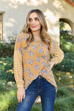 Load image into Gallery viewer, Celeste Design Full Size Leopard Star Striped Long Sleeve Top