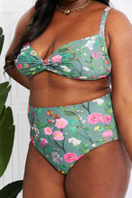 Load image into Gallery viewer, Marina West Swim Take A Dip Twist High-Rise Bikini in Sage