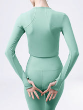 Load image into Gallery viewer, Round Neck Long Sleeve Active T-Shirt