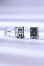 Load image into Gallery viewer, 2 Carat Moissanite Stud Earrings in Green