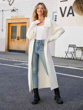 Load image into Gallery viewer, Full Size Collared Open Front Duster Cardigan