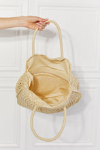 Load image into Gallery viewer, Justin Taylor Beach Date Straw Rattan Handbag in Ivory
