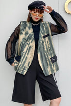 Load image into Gallery viewer, Tie-Dye Open Front Vest