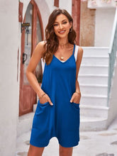 Load image into Gallery viewer, Spaghetti Strap Romper with Pockets