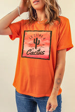 Load image into Gallery viewer, Go Climb A Cactus Slogan Graphic Tee Shirt