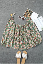 Load image into Gallery viewer, Plus Size Floral Square Neck Peplum Top