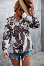 Load image into Gallery viewer, Printed Button Down Long Sleeve Shirt