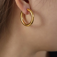 Load image into Gallery viewer, 18K Gold-Plated Huggie Earrings