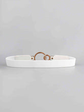 Load image into Gallery viewer, Double Ring Buckle Elastic PU Belt