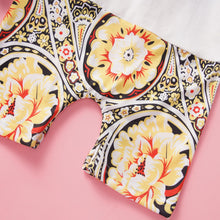 Load image into Gallery viewer, Floral Short Sleeve Collared Jumpsuit