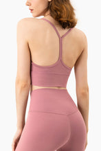 Load image into Gallery viewer, Breathable Racerback Halter Neck Sports Bra