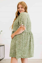 Load image into Gallery viewer, Plus Size Leopard Print Tassel Trim Dress