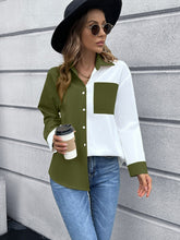 Load image into Gallery viewer, Color Block Button Down Shirt