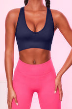 Load image into Gallery viewer, Scoop Neck Wide Strap Active Bra