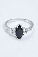 Load image into Gallery viewer, 925 Sterling Silver Black Agate Ring