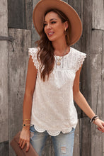 Load image into Gallery viewer, Sleeveless Eyelet Tank Top